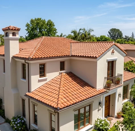 pristine residential tile roof in Fullerton