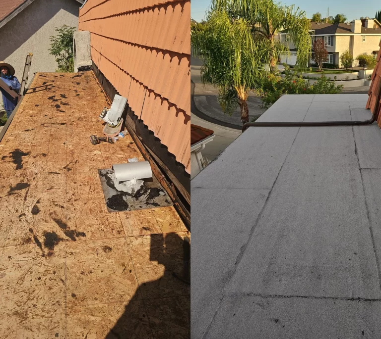 This Laguna Hills torch-down flat roof renovation project delivers reliable protection against leaks.